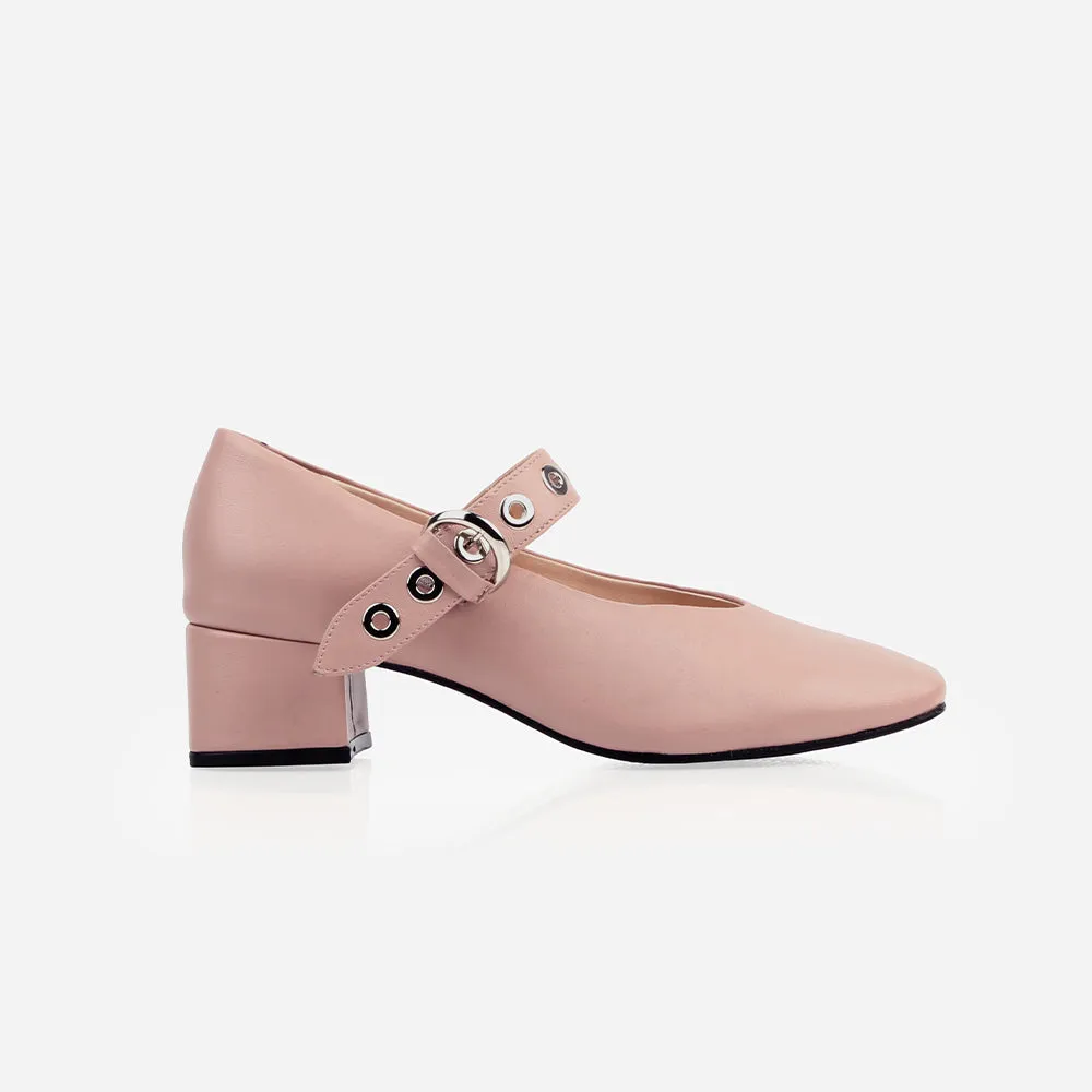 The BLVD Heeled Mary Jane Blush
