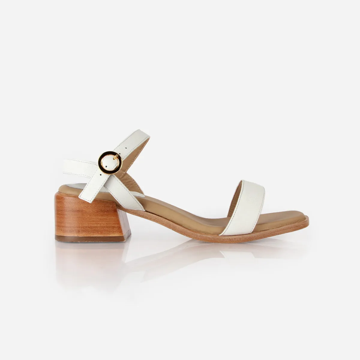 The Social Heeled Sandal Panna Cotta