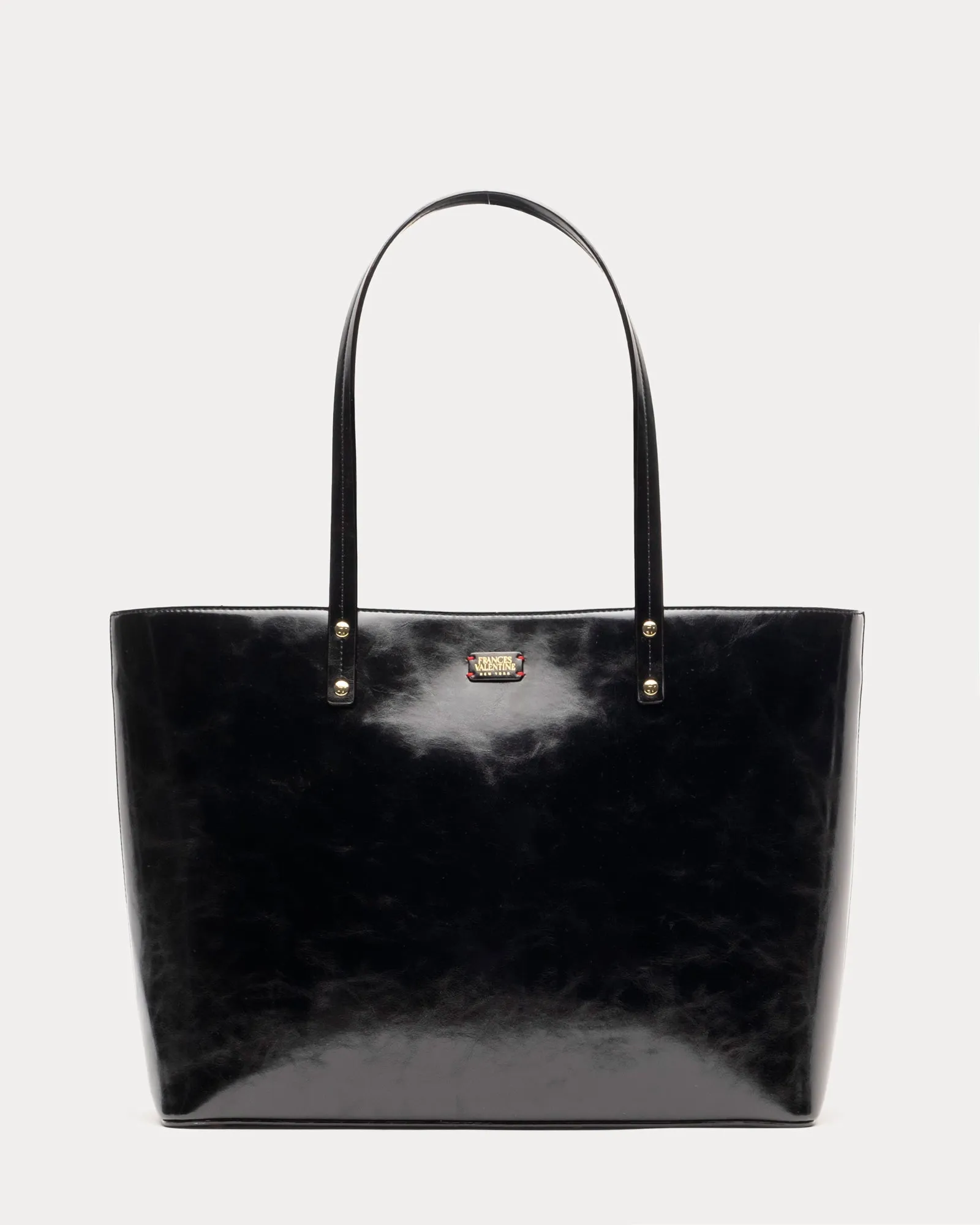Trixie Tote - Glazed Leather Black