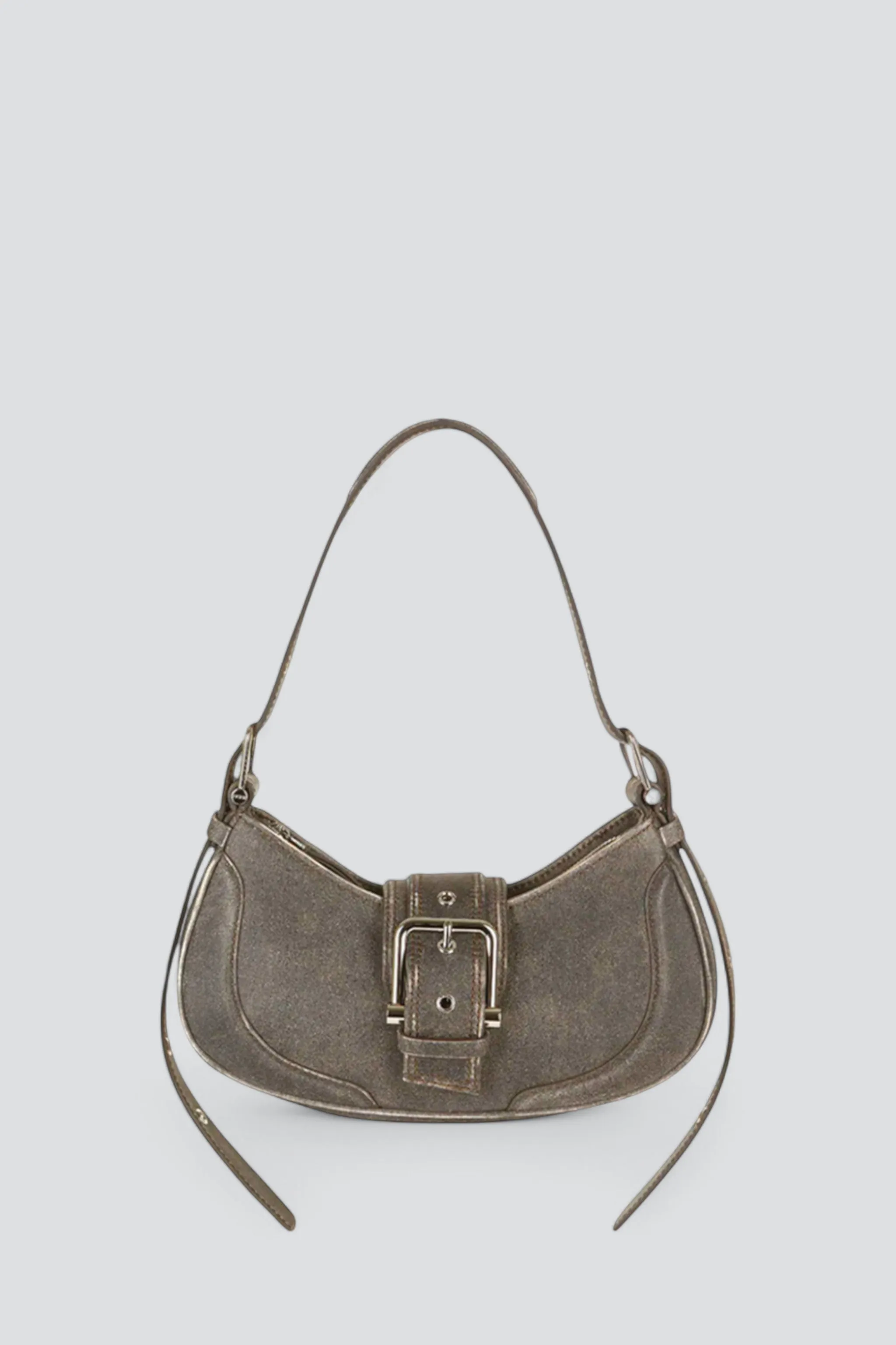 Vintage Brown Hobo Brocle Bag
