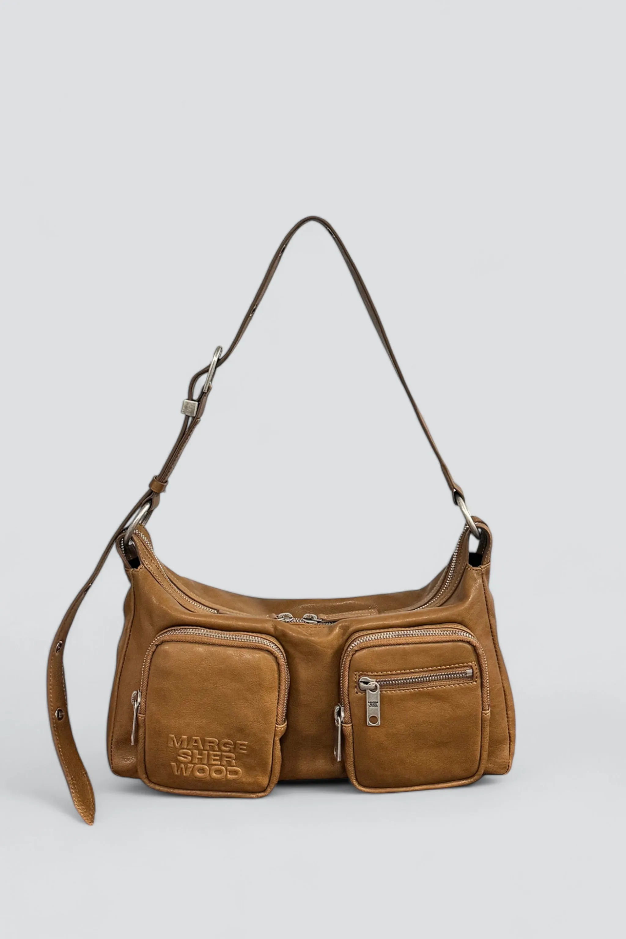 Vintage Camel Washed Outpocket Hobo