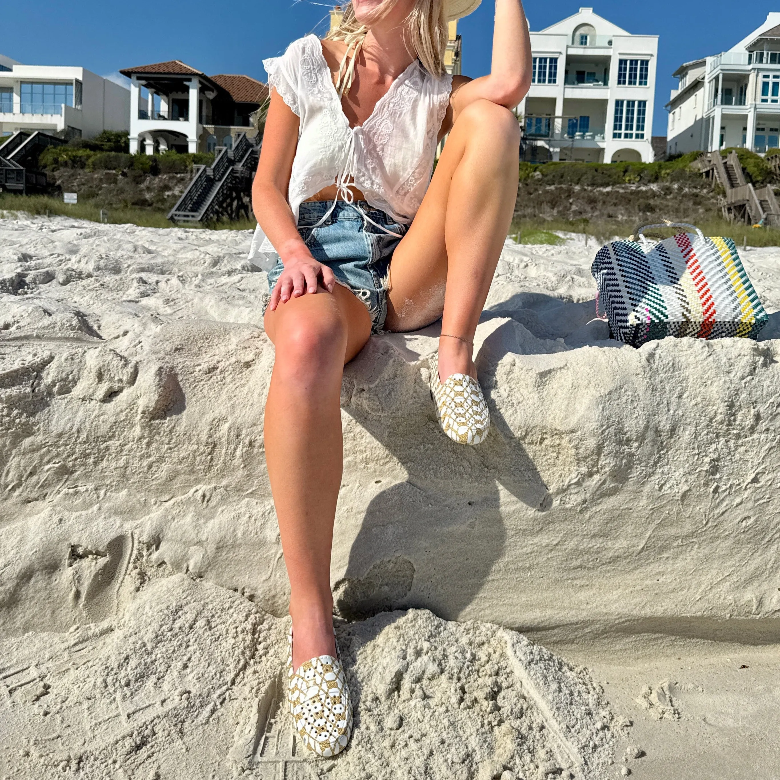 WHITE ROPE/CREAM POSH 4P - FINAL SALE