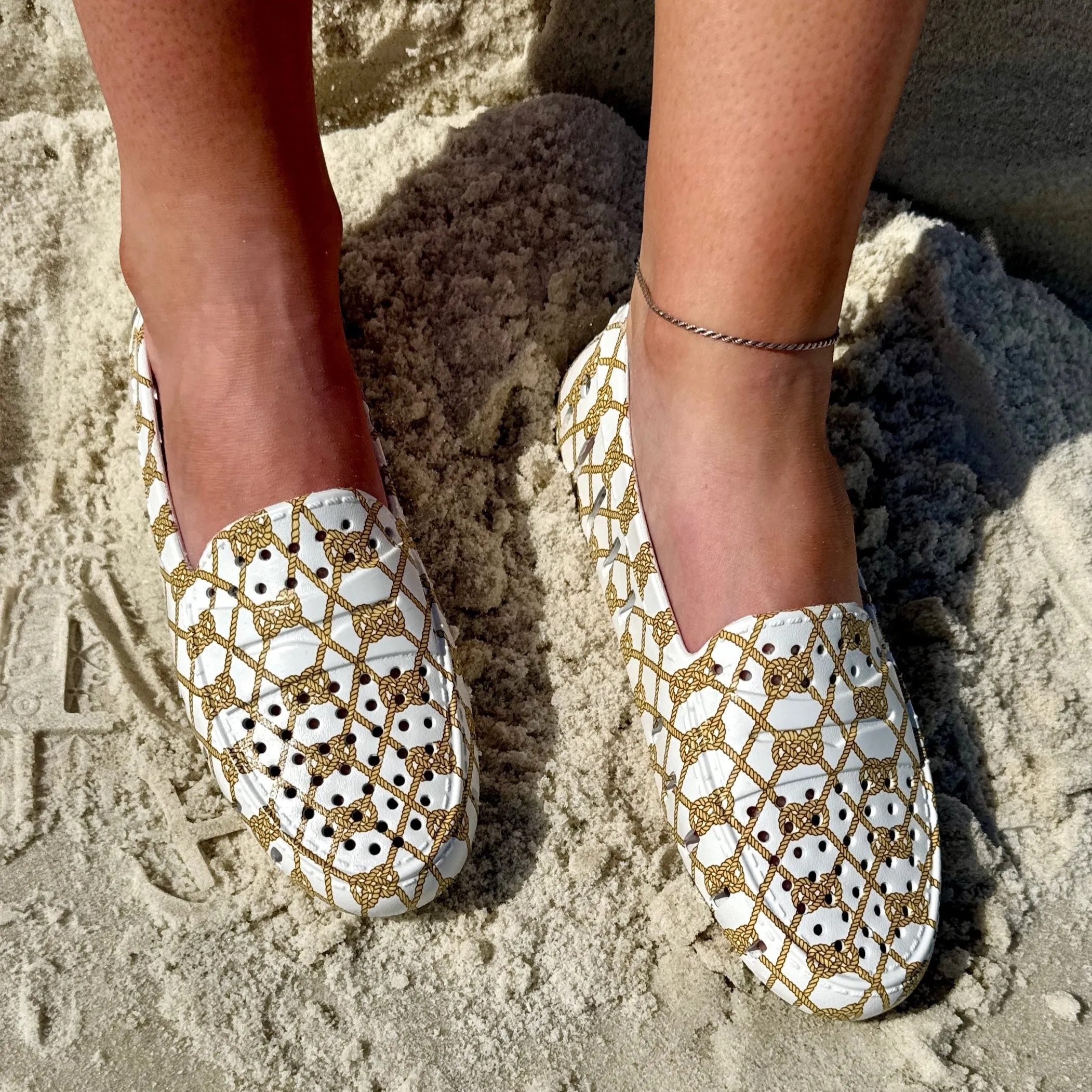 WHITE ROPE/CREAM POSH 4P - FINAL SALE