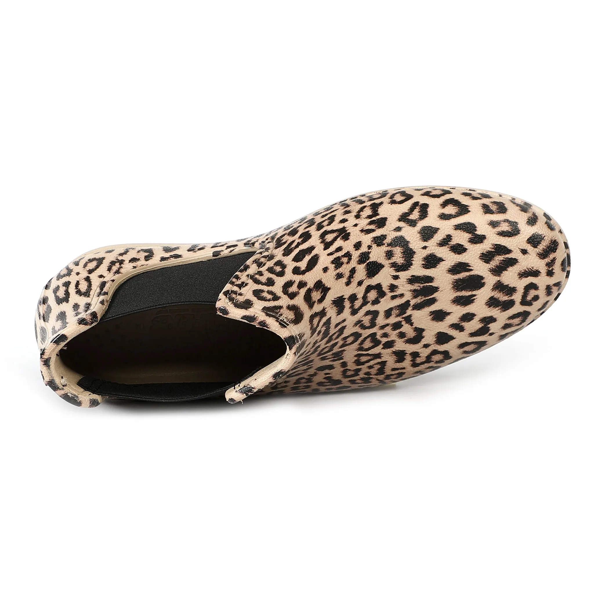 WOMENS CHEETAH/BLACK LONDONER BOOT