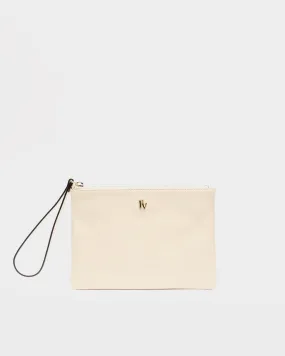 Wristlet - Crinkled Leather Oyster